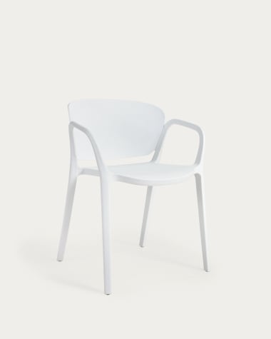 Ania stapelbarer Stuhl 100% outdoor weiß