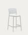 Morella stackable outdoor stool in white, 65 cm in height