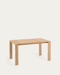 Τραπέζι εξωτερικού χώρου Victoire, μασίφ ξύλο τικ, 160x90εκ