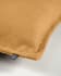 Blok cushion cover in mustard linen, 60 x 60 cm