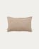 Blok cushion cover in beige linen, 30 x 50 cm