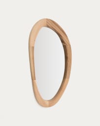 Specchio Selem in legno di mungur con finitura naturale 60 x 107 cm