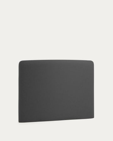 Capçal desenfundable Dyla negre per a llit de 90 cm