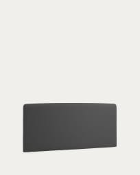 Tête de lit déhoussable Dyla noire pour lit de 150 cm