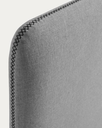 Housse de tête de lit Dyla grise pour lit de 150 cm