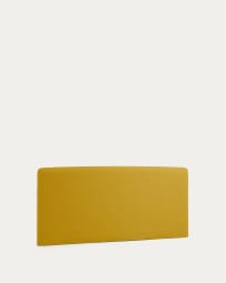Dyla headboard cover in mustard for 150 cm beds