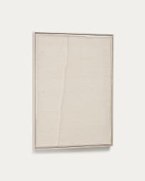 Cadre Maha blanc avec ligne verticale 52 x 72 cm