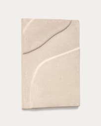 Cadre Mirta en papier mâché beige  40 x 58 cm