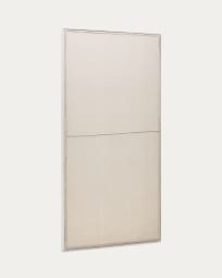 Maha white wall hanging with horizontal line 110 x 220 cm