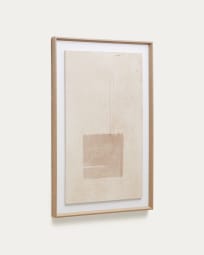 Tableau Sormina avec carré marron 60 x 90 cm