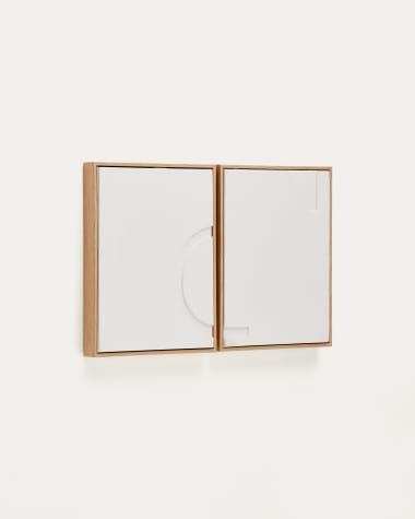 Sefri set of 2 white frames 30 x 40 cm
