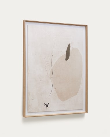 Quadre abstracte Sormi beix 80 x 100 cm