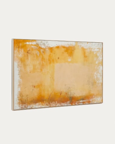 Tableau abstrait Selnar jaune 200 x 120 cm