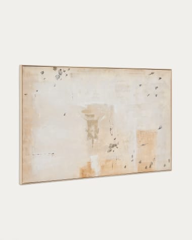 Tableau abstrait Silpa beige foncé 200 x 120 cm