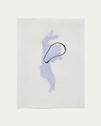 Εκτύπωση σε χαρτί Inca, λευκό και μπλε, 42 x 56 εκ