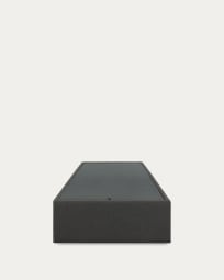 Sommier coffre Matters noir pour matelas de 90 x 190 cm