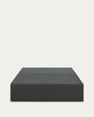 Sommier coffre Matters noir pour matelas de 140 x 190 cm