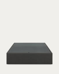 Base letto con contenitore Matters nera per materasso da 140 x 190 cm