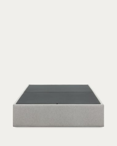 Cama com arrumação Matters cinza para colchão de 140 x 190 cm