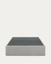 Sommier coffre Matters gris pour matelas de 150 x 190 cm