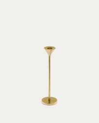Morgana small gold metal candle holder