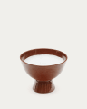 Candela Sapira in ceramica marrone Ø 20 cm