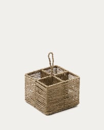 Tossa natural fiber cutlery basket