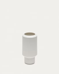 Vase petit format Estartit en céramique blanc 27,5 cm