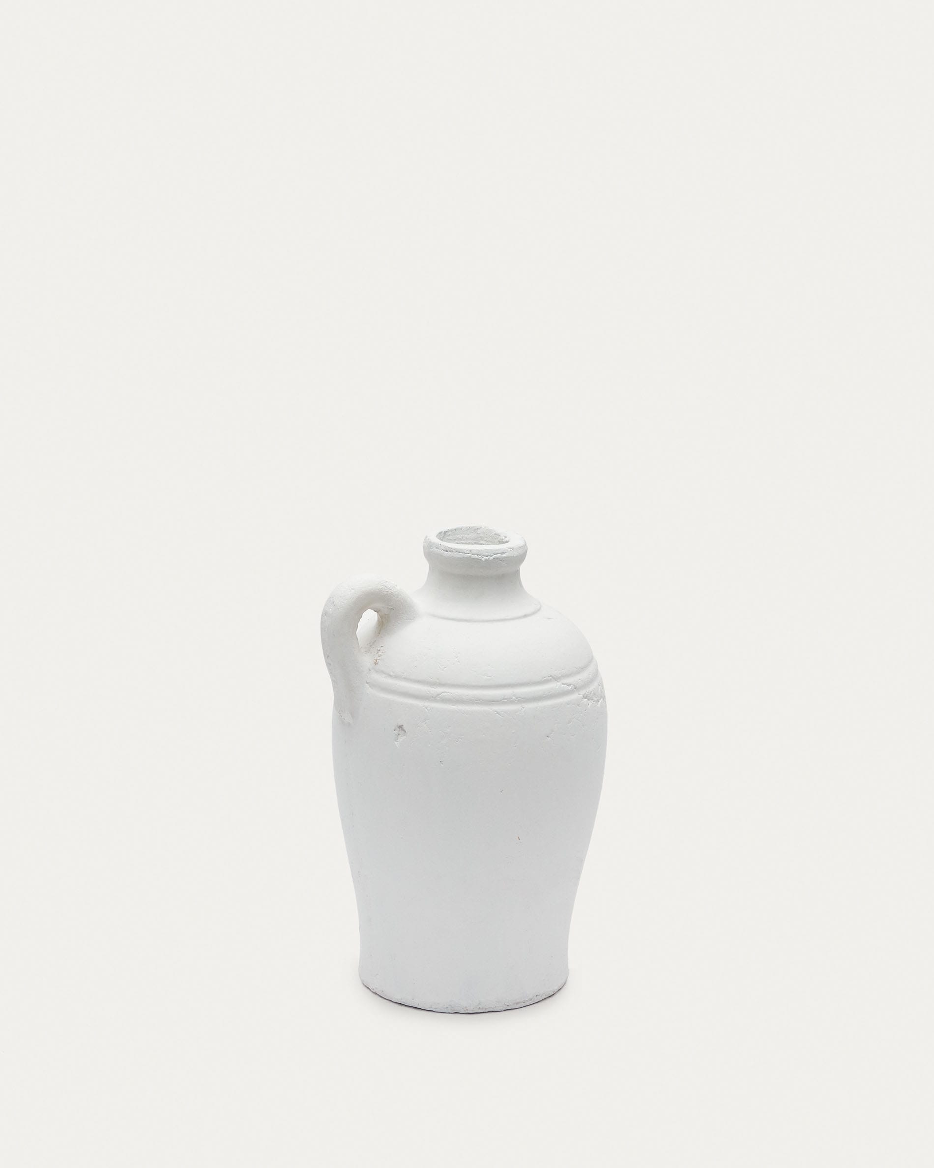 Vase Palafrugell en terre cuite finition blanche 305 cm | Kave Home