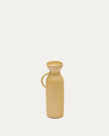 Pelras vase in mustard aluminium, 25