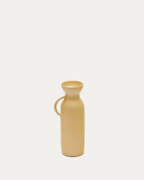 Pelras vase in mustard aluminium, 25 cm