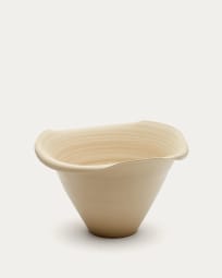 Macaire beige ceramic vase Ø 23 cm