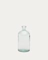 Vase Brenna en verre transparent 100% recyclé 28 cm