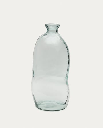 Brenna Vase aus transparentem Glas 100% recycelt 73 cm