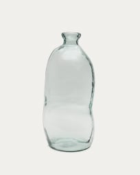 Brenna vase in 100% recycled transparent glass, 73 cm