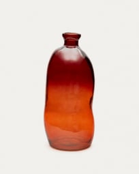 Vase Brenna en verre marron 100% recyclé 73 cm