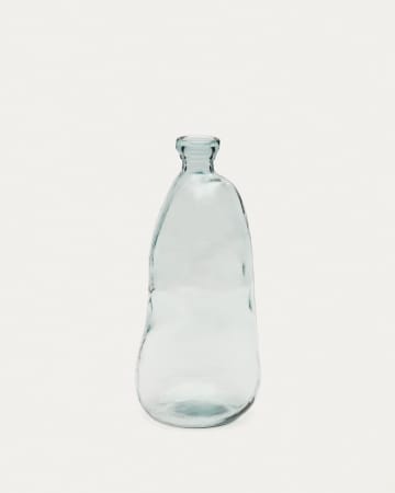 Brenna Vase aus transparentem Glas 100% recycelt 51 cm