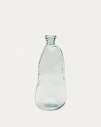 Brenna vase in 100% recycled transparent glass, 51 cm