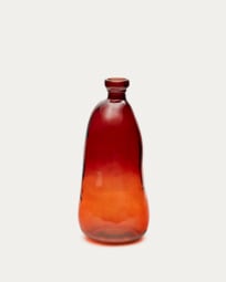 Brenna vase in 100% recycled brown glass, 51 cm