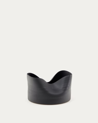 Jarra Sibel de cerâmica cinza 26 cm