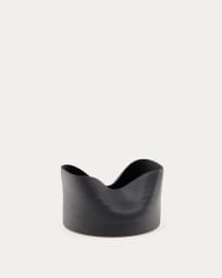 Jarrón Sibel de cerámica negro 26 cm