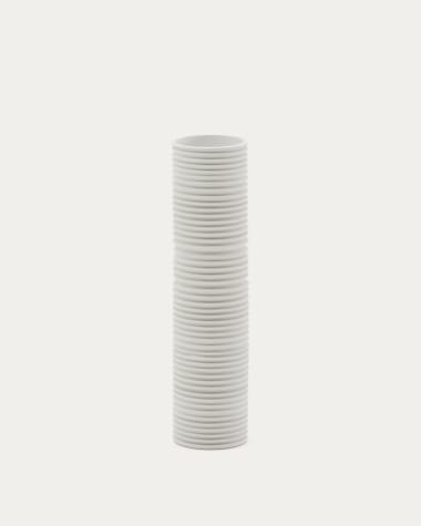 Jarrón Sibone de cerámica blanco 11 cm