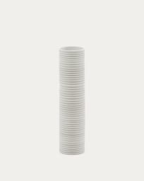 Vase Sibone en céramique blanche 11 cm