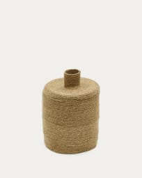 Salinas vase made of natural fibres with a natural finish 30 cm