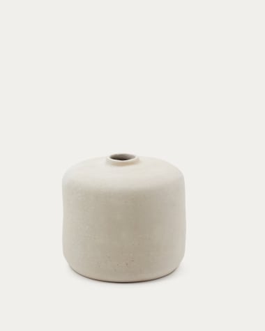 Serina papier mâché vase in white 36.5 cm