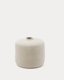 Serina Vase aus Pappmaché weiß 36,5 cm