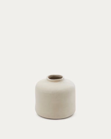 Serina papier mâché vase in white 27 cm