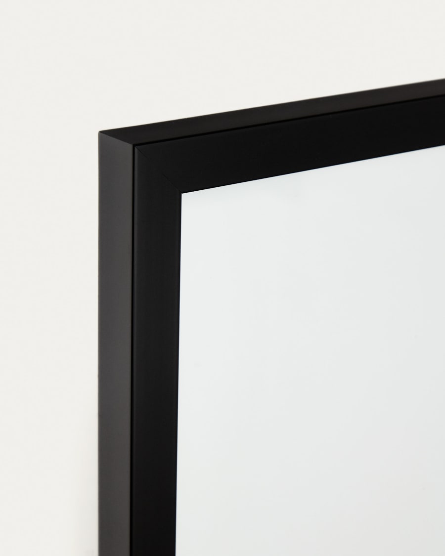 Marco de fotos negro de madera real de 30 x 30 pulgadas de ancho de 1.5  pulgadas | Profundidad del marco interior de 0.5 pulgadas | Marco de fotos