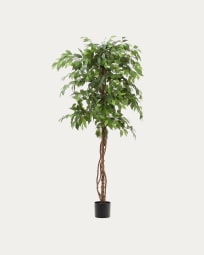 Ficus artificiel avec pot noir 180 cm