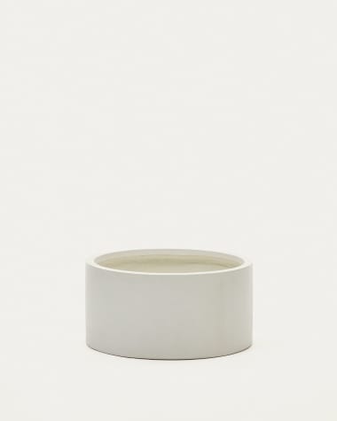 Cache-pot Aiguablava en ciment blanc Ø 62 cm